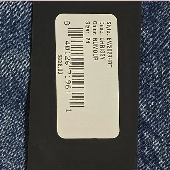 Edwin Jeans Chrissy Rumour Wide Flare Mid-Rise Denim Size 24 NWT Women - Picture 3 of 12